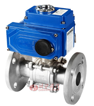 三片式電動(dòng)法蘭球閥