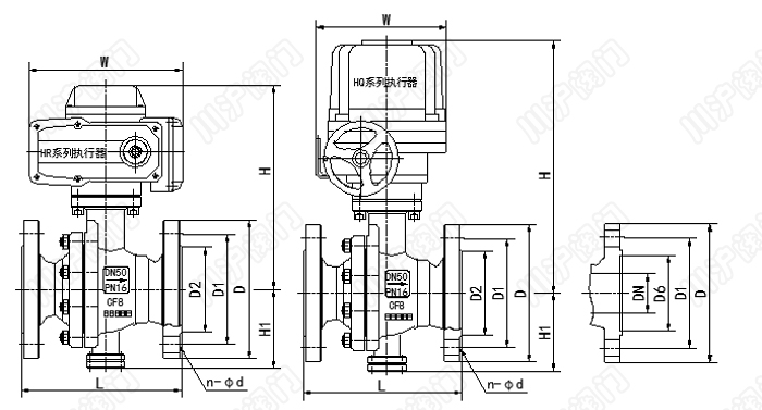 電動(dòng)調(diào)節(jié)球閥結(jié)構(gòu)圖