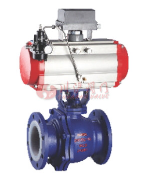 氣動(dòng)襯氟調(diào)節(jié)球閥