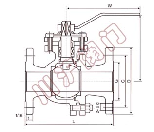 美標球閥結構圖