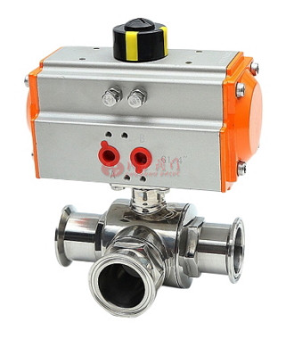 衛(wèi)生級氣動三通球閥